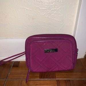 Plum Vera Bradley wristlet